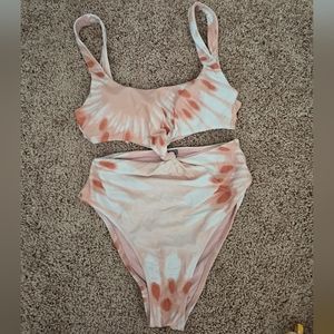 Aerie Tie Dye, Knot Front Onepiece